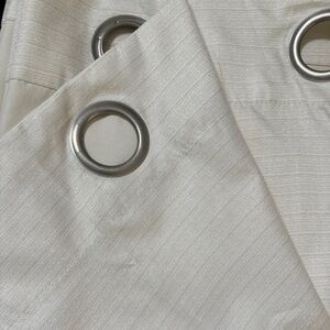 SunZero off white panels with silver grommets, (4 panels, 40 by 84 each)